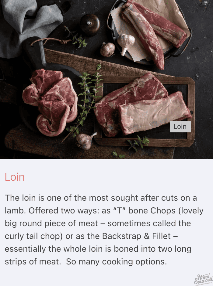 Moorlands Lamb Box Loin Options